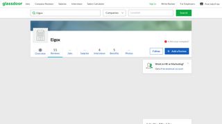 Eigox - My review of Eigox | Glassdoor