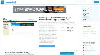 Visit Eimarketplace.com - EventInventory.com Administration -- Login ...