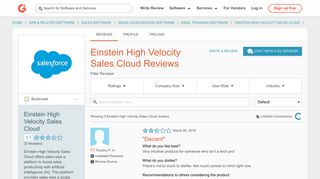 Einstein High Velocity Sales Cloud Reviews 2018 | G2 Crowd