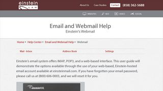 Einstein Webmail - Einstein Law
