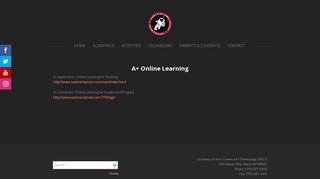 A+ Online Learning - Academy of Arts, Careers and Technology