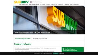 See our franchisee support network here at Subway Franchising UK