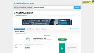 webmail.eips.ca at WI. Outlook Web App - Website Informer