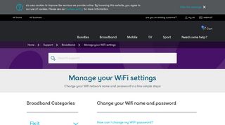 Support | Manage Your WiFi Settings | eir.ie