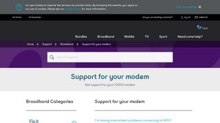 Support | Support for Your Modem | eir.ie