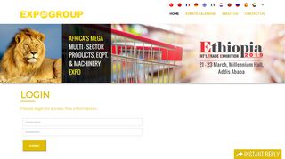 Login | Ethiopia International Trade Exhibition (EITE) 2019
