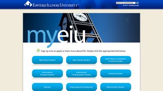 Eastern Illinois University :: Admissions -- My EIU Login Page