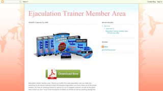 Ejaculation Trainer Member Area
