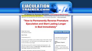 Ejaculation Trainer - Official Website