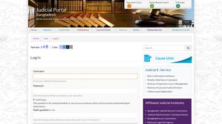 Log in | Judicial Portal