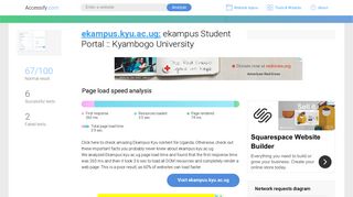 Access ekampus.kyu.ac.ug. ekampus Student Portal :: Kyambogo ...