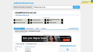 ekampus.kyu.ac.ug at WI. ekampus Student Portal :: Kyambogo ...