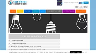 Online Service FAQs - East Kilbride Credit Union