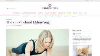The story behind EkhartYoga - Yogamatters Blog