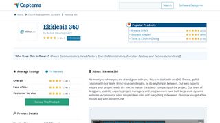 Ekklesia 360 Reviews and Pricing - 2019 - Capterra