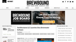 TechStructures LLC Launches Ekos Brewmaster Software ...