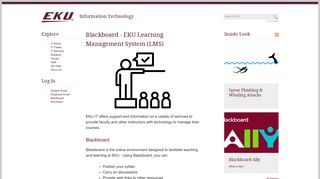 EKU Blackboard Info | Information Technology