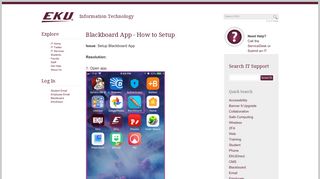 Blackboard App - How to Setup - EKU | Information Technology