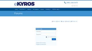 Login - eKYROS.com, Inc.