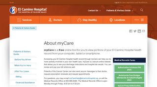 About myCare | El Camino Hospital