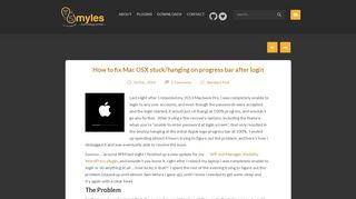 How to fix Mac OSX stuck/hanging on progress bar after login | sMyles