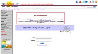 Easy Abstracts: Login - LINGUIST List