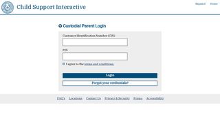 Mobile Custodial Parent Login - Child Support Interactive