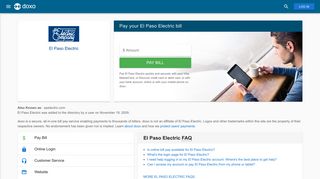 El Paso Electric: Login, Bill Pay, Customer Service and Care Sign-In
