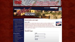 Elpasorealtor.com Login - Greater El Paso Association of REALTORS