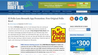 El Pollo Loco Rewards App Promotion: Free Original Pollo Bowl