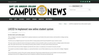 LACCD to implement new online student system - ELAC Campus News