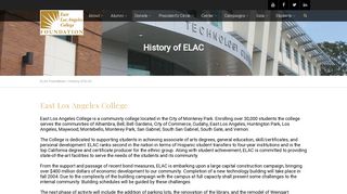 History of ELAC – ELAC Foundation