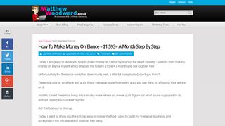 How To Make Money On Elance - $1,593+ A Month Step By Step