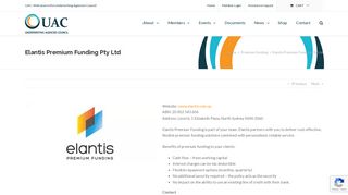 Elantis Premium Funding Pty Ltd - Underwriting Agencies Council Ltd
