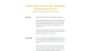 Elastic Cloud Status - Kibana login failures after upgrading to ...