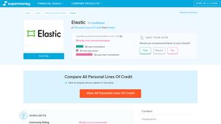 Elastic Reviews - Personal Lines of Credit - SuperMoney