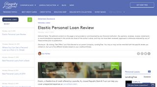 Elastic Personal Loan Review - 2019 - MagnifyMoney