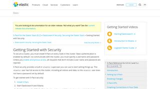 Getting Started with Security | X-Pack for the Elastic Stack [6.2] | Elastic