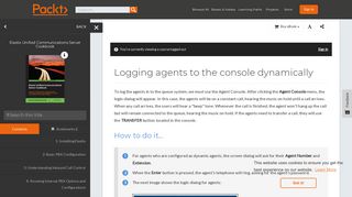 Logging agents to the console dynamically - Elastix ... - Packt Publishing