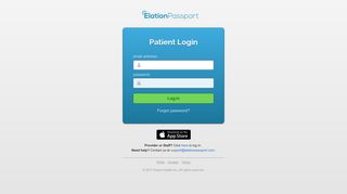 Login - Elation Passport - Patient Portal
