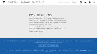 Payment - Elbphilharmonie