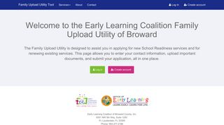 the Early Learning Coalition Family Upload Utility ... - ELC of Broward