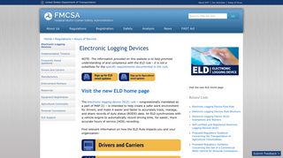 Electronic Logging Devices | Federal Motor Carrier Safety Administration