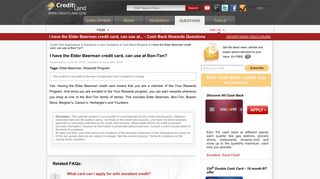 FAQ: I have the Elder Beerman credit card, can use at... - Credit-Land ...