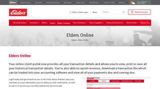 Elders Online - Elders Rural Services