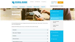 Internet Banking - Rural Bank