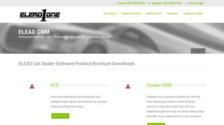 Car Dealer Software Product Information Downloads ... - eLead CRM