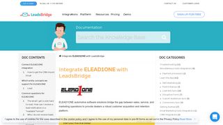 How to connect ELEAD1ONE | LeadsBridge Documentation