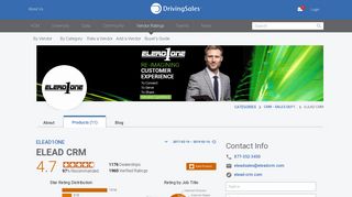 ELEAD1ONE ELEAD CRM Ratings & Reviews | DrivingSales Vendor ...