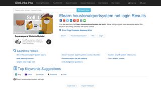 Elearn houstonairportsystem net login Results For Websites Listing